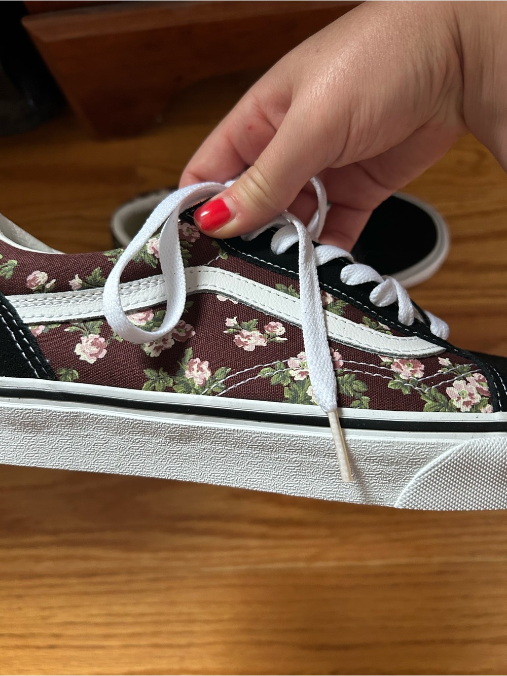 Vans Unisex Old Skool Shoes Wallflower Floral Bitter Chocolate 8 US Men / 9.5 US - Picture 4 of 7